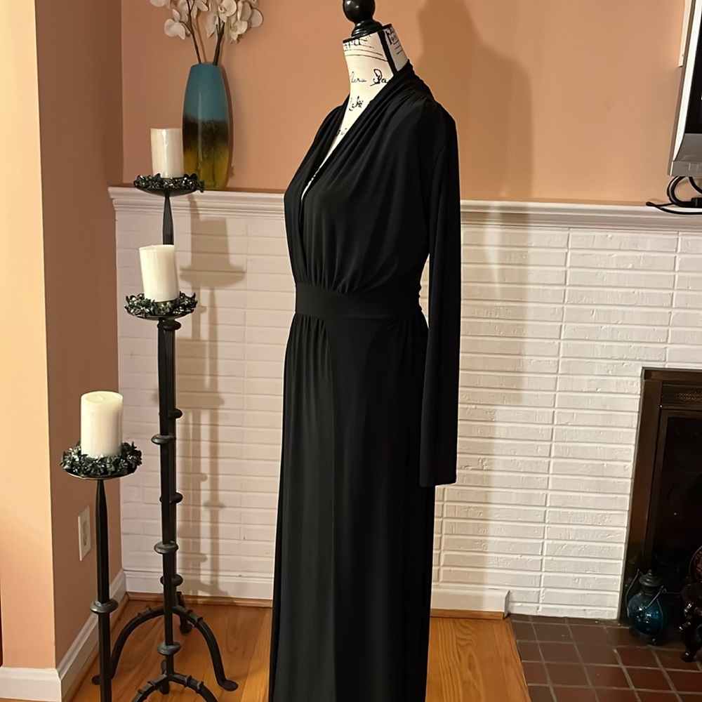 🌺Final Price🌺Fashion Nova Black Spree Maxi Dress - Picture 8 of 11